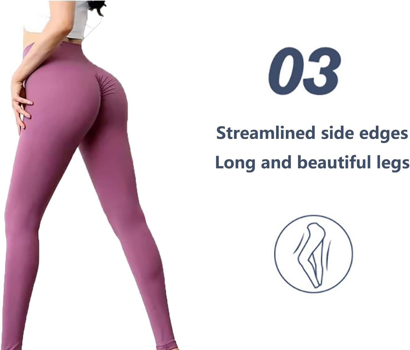 Women'S Yoga Leggings, High Waisted Yoga Pants Tummy Control Fitness Leggings for Women Workout, Yoga, Running Purple