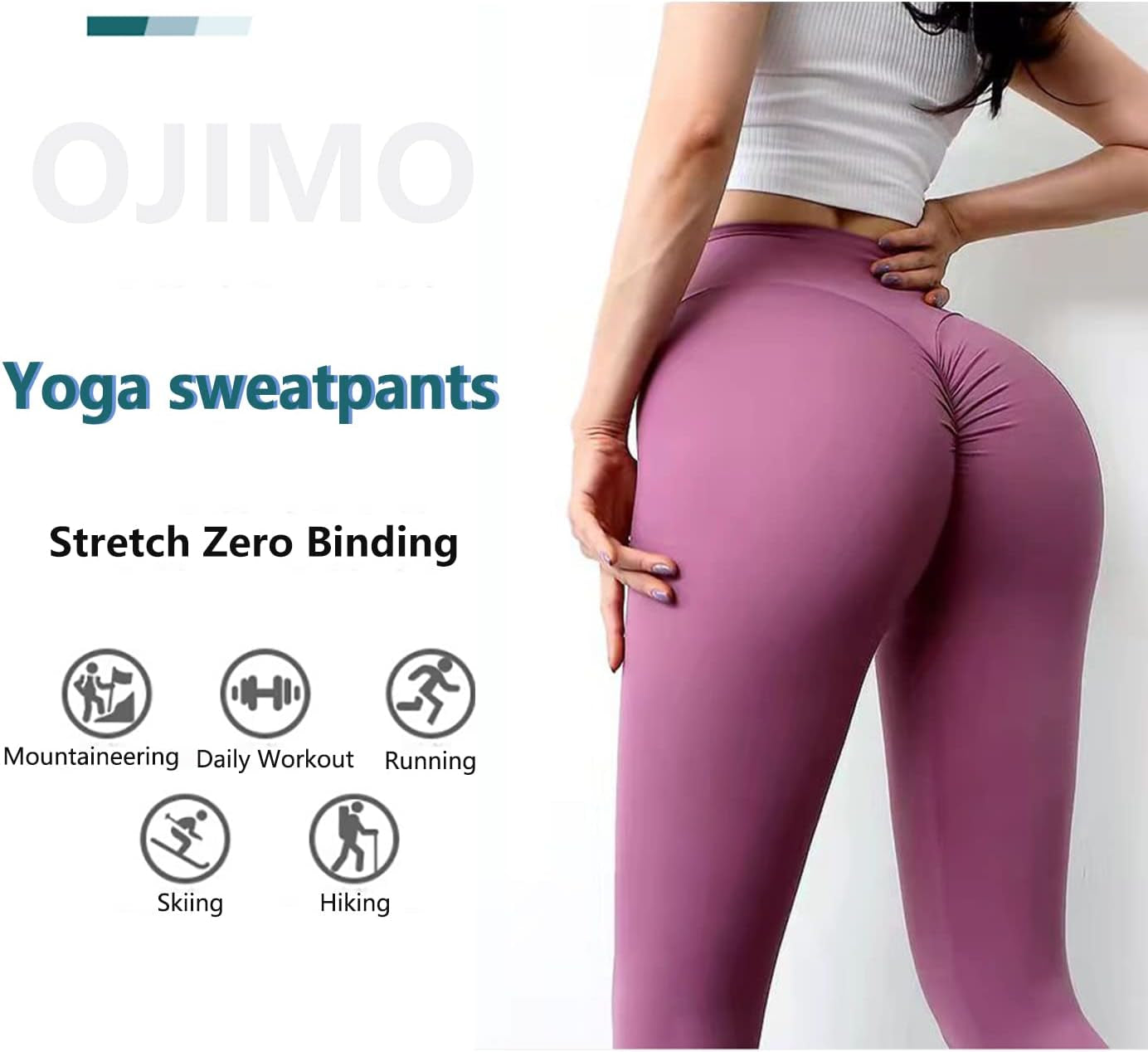 Women'S Yoga Leggings, High Waisted Yoga Pants Tummy Control Fitness Leggings for Women Workout, Yoga, Running Purple